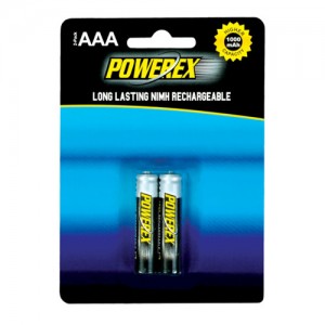 Pilas Powerex NiMH AAA, 1000 mAh